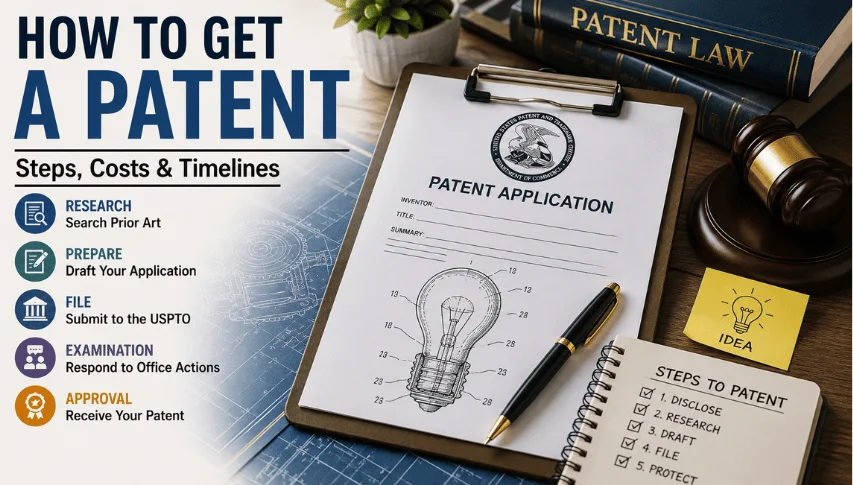 How to Get a Patent? Complete Guide to USPTO Requirements, Filing Options, Costs & Timelines 