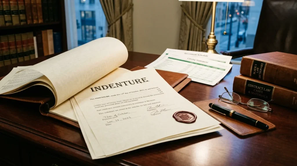 Indenture Complete Guide: 3 Meanings, Uses, and Who Signs Each Agreement?